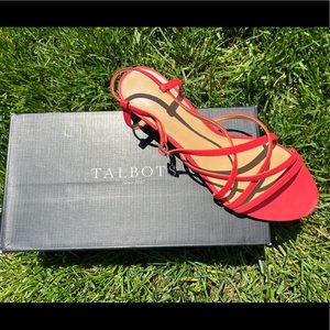 Strappy, Sassy and Cherry Tomato Red! Women’s New Talbots Sandal! Size 9.